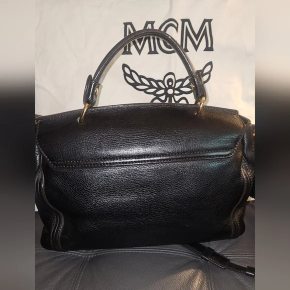 MCM 2 Way Leather Satchel - Picture 8 of 8
